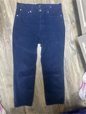 J. Crew women’s vintage slim straight  Corduroy Pants in Navy Blue